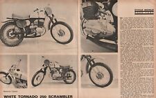 1966 White Tornado 250 Scrambler - 4 páginas vintage motocicleta artigo de teste de estrada comprar usado  Enviando para Brazil