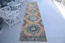 2.7x12.4 ft Runner Rug, Turkish Rug, Oushak Rugs, Vintage Rug, Cool Rugs, used for sale  Shipping to South Africa