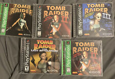 Lot of 5 Ps1 Tomb Raider Games 1, 2, 3, & Last Revelations Complete myynnissä  Leverans till Finland