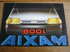 Axiam 600i brochure for sale  FRODSHAM
