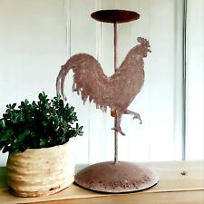 Rusty rooster candleholder for sale  Colorado Springs