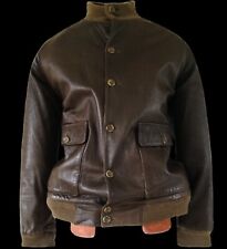 leather flight jacket for sale  THETFORD