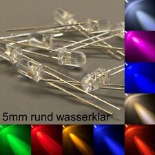  5mm LEDs rund wasserklar alle Farben inkl. Widerstände Leuchtdioden LED 5 mm, usado comprar usado  Enviando para Brazil