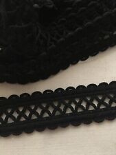 10mts of 32mm thick black criss cross braid LA401 for sale  Shipping to South Africa