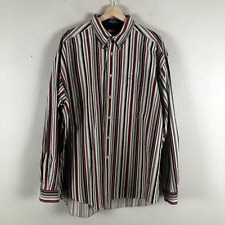 Camisa Tommy Hilfiger para Hombre X Grande Crema Negra Roja a Rayas Moda Preppy Academia segunda mano  Embacar hacia Argentina