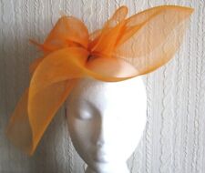 Orange fascinator millinery for sale  SLOUGH