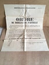 Affiche ordre mobilisation d'occasion  Poitiers