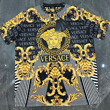 Camiseta Versace masculina preta/dourada americana todos os tamanhos, usado comprar usado  Enviando para Brazil