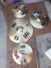 Juego de platillos inferiores AA Meinl 20""-16"" HCS Crash, 2 piezas 14"" de sombrero alto Alemania total 4, usado segunda mano  Embacar hacia Argentina