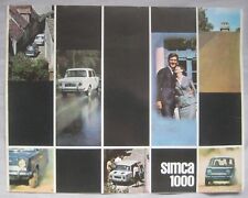 Simca 1000 brochure for sale  DARWEN