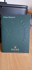 Rolex datejust booklet for sale  BOURNEMOUTH