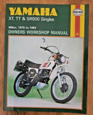 YAMAHA XT500 C,D,E,F,G,H,SR500,TT500 SINGLES HAYNES WORKSHOP MANUAL 1975-1983 for sale  Shipping to South Africa