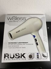 Used, Rusk Engineering w8less White Ceramic Tourmaline Professional Hair Dryer 2000 W for sale  Shipping to South Africa