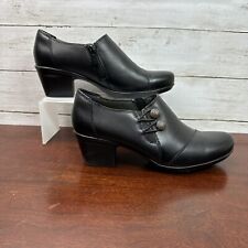 Clarks Collection Women's Emslie Warren Leather Shooties Size 8 Black for sale  Shipping to South Africa