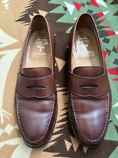 Mocasines Brooks Brothers Peal & Co Penny Cuero Marrón Hechos en Inglaterra Talla 10.5 D, usado segunda mano  Embacar hacia Argentina