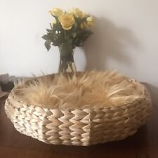 Rattan round basket for sale  BISHOP'S STORTFORD