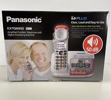 Telefone sem fio amplificado Panasonic KX-TGM450S com secretária eletrônica digital - Novo na caixa comprar usado  Enviando para Brazil