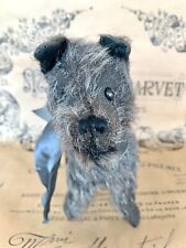 Antique Mohair Dog Terrier Excelsior Stuffed Shoe Button Eyes Teddy Bear Dog for sale  Canada