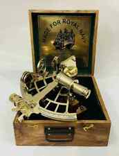 Polished brass sextant for sale  Shipping to Ireland