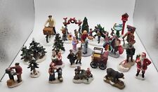 Used, Assorted Lemax /other Miniature lot Figurines Christmas Santa Trees Snow Holiday for sale  Cottage Grove