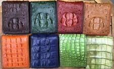 Combo 8 carteira couro de jacaré crocodilo genuíno pele, carteira bifold masculina, usado comprar usado  Enviando para Brazil