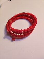Coil bracelet red for sale  Crest Hill