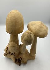 Carved wooden mushrooms for sale  SHETLAND