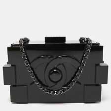 Clutch Lego Chanel preto plexiglass menino tijolo comprar usado  Enviando para Brazil