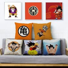 Funda de cojín textil con estampado de Dragon Ball anime japonés sofá hogar segunda mano  Embacar hacia Mexico