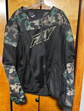 Used, Fly Racing Vented Motorcycle Jacket, Body Armor, Black and Camo Bike 3X for sale  Shipping to South Africa