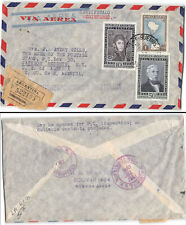 Argentina a Jackson Heights NY, registrado, material filatélico, 1951 segunda mano  Embacar hacia Mexico