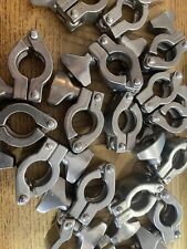 Tri Clamp Sanitary Clamp 1/2-3/4", 304 Stainless 13MHHM - T shaped handle, used for sale  Shipping to South Africa