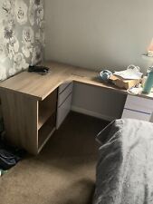wooden corner desk for sale  DUDLEY