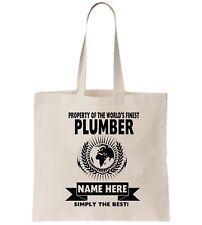 Plumber personalised tote for sale  ENFIELD
