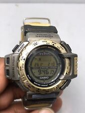 Relógio de pulso masculino digital vintage Casio Protrek 1471 PRT-400 sensor triplo, usado comprar usado  Enviando para Brazil