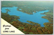Postal De Colección - Saludos desde Long Lake - Condado de Washburn Wisconsin - WI, usado segunda mano  Embacar hacia Argentina