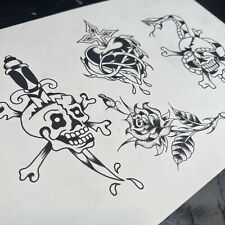 Tattoo flash sheet for sale  BRISTOL