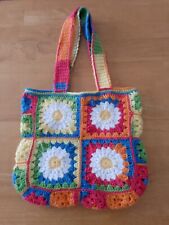 Crochet grannysquare tote for sale  AYLESBURY