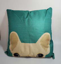 Novo Travesseiro Decorativo Espreitando Bulldog Francês Frenchie em Verde COM ALMOFADA comprar usado  Enviando para Brazil