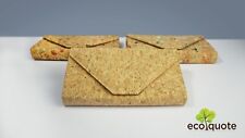 Usado, Cork Envelope Design 3 Way Bag Handmade Eco-Friendly Material Sustentável Vegan comprar usado  Enviando para Brazil