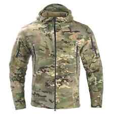 Jaqueta de lã masculina com zíper tática exército camuflagem quente com capuz, usado comprar usado  Enviando para Brazil