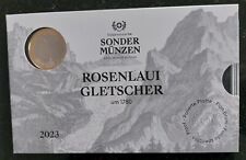 Używany, Szwajcarski zestaw monet 2023 lodowiec Rosalaui polerowana płyta na sprzedaż  Wysyłka do Poland