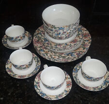 Royal Doulton Jacobean Plates, Bowls, Tea sets, full Service For 4 - 20pc for sale  Shipping to Canada