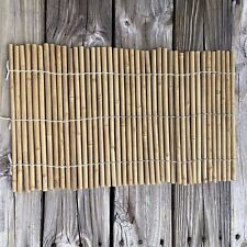 Estera de bambú de colección tapete de madera ligera mantel enrollable atado a mano 20"" X 12"" barra colgante de pared segunda mano  Embacar hacia Argentina