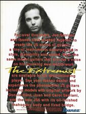 Joe Satriani Signature Ibanez JS Series anúncio de guitarra extremista 1992 comprar usado  Enviando para Brazil