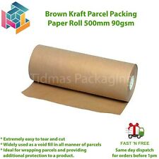 Rolo de papel de embalagem pacote Kraft marrom 500mm 90gsm agora com opção de dispensador!! comprar usado  Enviando para Brazil