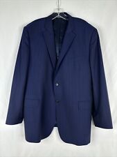Blazer masculino Ermenegildo Zegna tecido tamanho 46 azul marinho listrado lã virgem  comprar usado  Enviando para Brazil