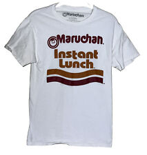 Camiseta de almuerzo instantáneo Maruchan, para hombre pequeña blanca, 100% algodón, con logotipo, usado segunda mano  Embacar hacia Argentina