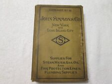 ANTIGUO RARO 1912 John Simmons Co Hardware Tienda Catálogo Vapor Agua Gasóleo, usado segunda mano  Embacar hacia Argentina