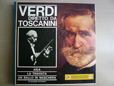 Verdi diretto da Toscanini, Aida, Traviata, Un ballo in maschera, 8 lp usato  Genova